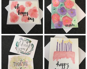 Watercolor Greeting Card Set