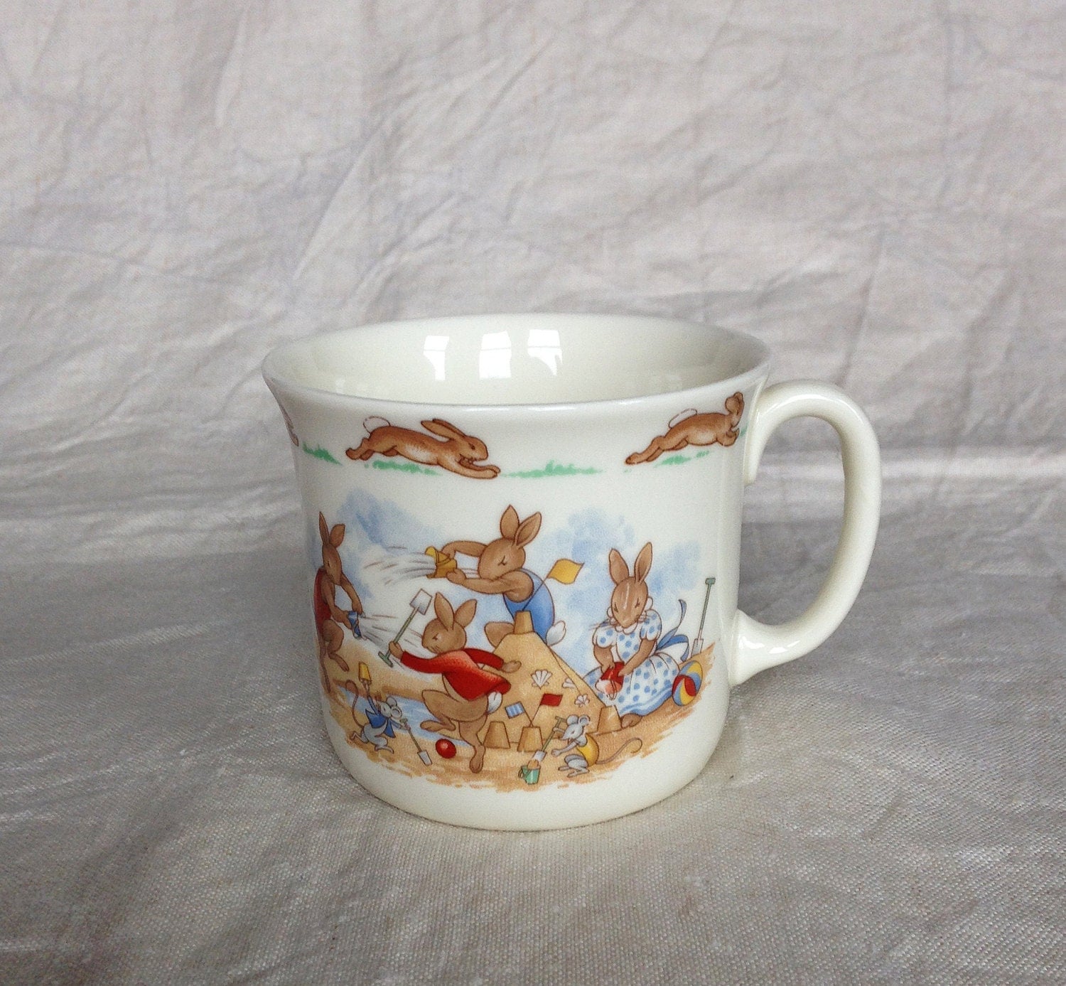 Vintage Bunnykins Mug Bunnykins Beach Scene Cup Royal