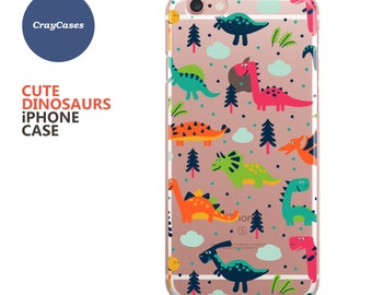 iPhone 7 Case, Cute Dinosaurs iPhone 6s Case, Dinosaurs iPhone 6 Case, Dinosaurs iPhone 6/s Plus Case (Shipped From UK)