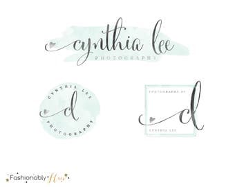 Photography Logo, Premade Logo, Watercolor Logo, Gold Logo, Photography Logos and watermarks, logo designs, Business Logo, Feminine Logo