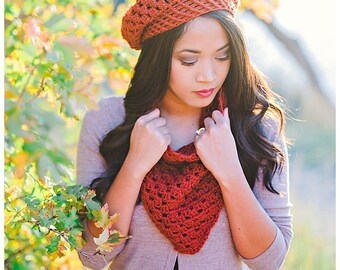Triangle Scarf, Triangle Cowl, Scarf, Cowl, Crochet Scarf, Crochet Cowl