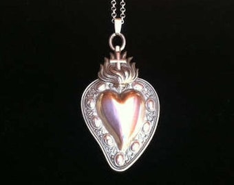 Ex voto or Votive Heart Necklace