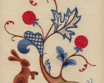 Crewelwork embroidery kit "A Rabbit Summer"