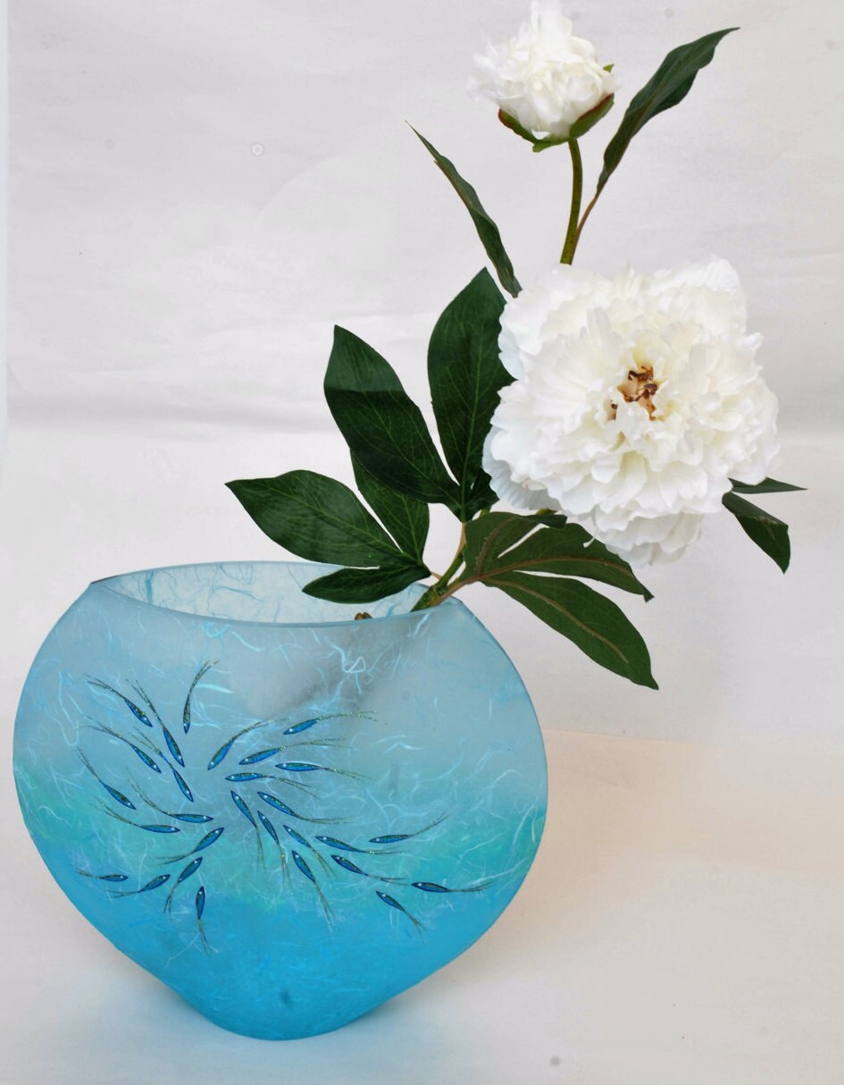 Ocean Fish Gallery Vase extra large statement piece made