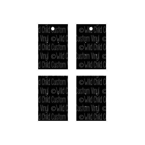 Rectangle Earring Display Cards SVG Rectangle Shape SVG