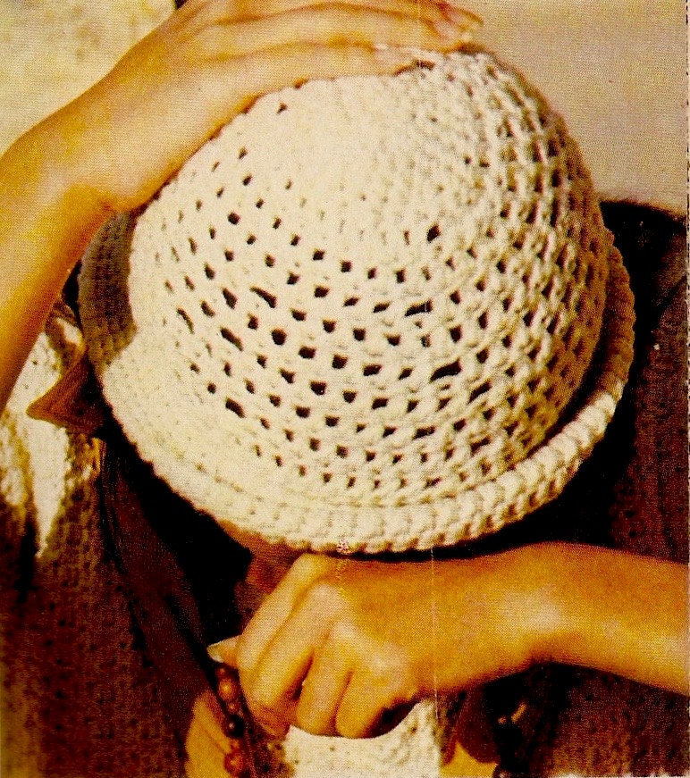 Vintage Hat Crochet Pattern from FunOldFashionedFinds on Etsy Studio