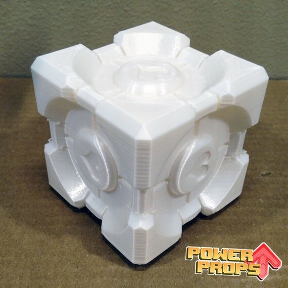 Companion Cube 3D Printed by PowerUpPropsGaming on Etsy