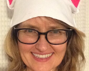 White and Pink Pussyhat*
