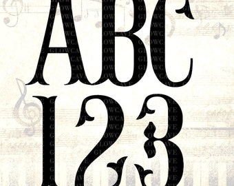 Mermaid Tail Monogram Font SVG Collection - Tail Monogram Alphabet DXF - Monogram Clipart -Files for Silhouette Cameo or Cricut