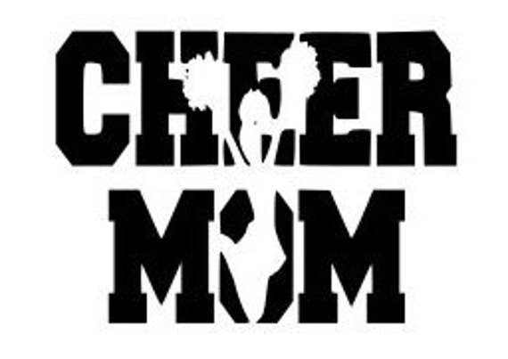 Download CHEER MOM logo laptop cup decal SVG Digital Download Cuttable