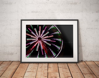Ferris Wheel Photography-Carnival Photography-Urban Photography-Unique Photography-Nursery Wall Decor-Street Photography-Hipster Room Decor