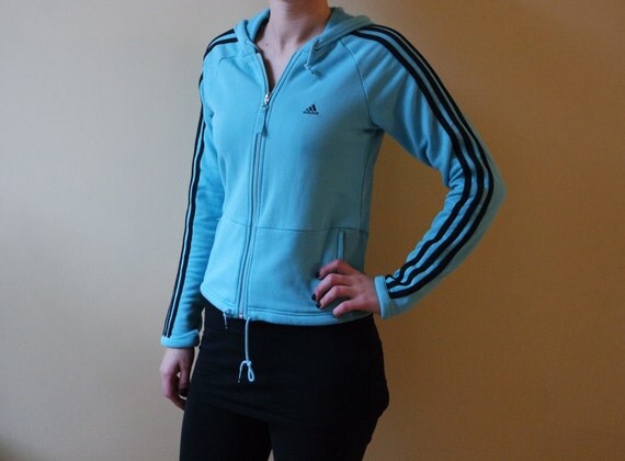 light blue adidas jacket