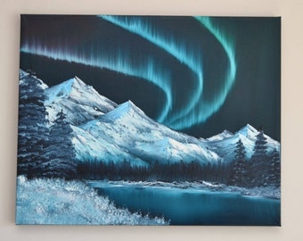 Northern Lights - Original Landscape Oil Painting