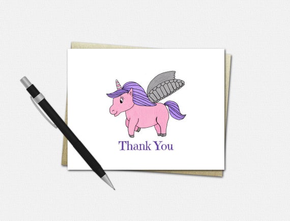  Licorne  Merci  carte licorne  parti Merci  lot de 10 cartes