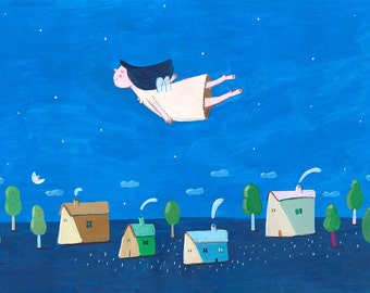 flying to the dream print