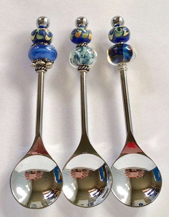 Sugar Spoons Jelly Spoons Beaded Coffee Spoons