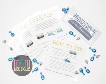 PRINTED Give It a Glow Cards for your skincare business! | 4"x4" | skincare, redefine, wrinkles, mini facial, marketing, samples