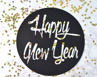 Happy new year sign | Etsy