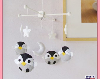 Penguin baby mobile | Etsy