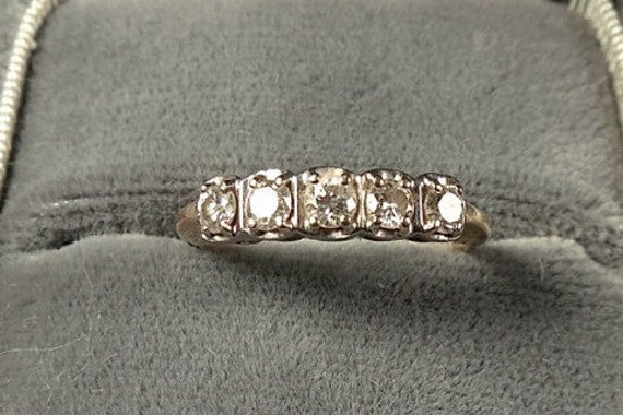 Estate Diamond Wedding Engagement Ring 14k .5 TCW Diamonds (No. 1390)