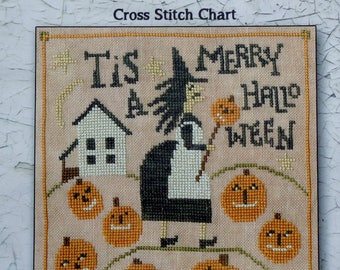 Counted Cross Stitch Pattern | MERRY HALLOWEEN | Teresa Kogut | Creative Whims