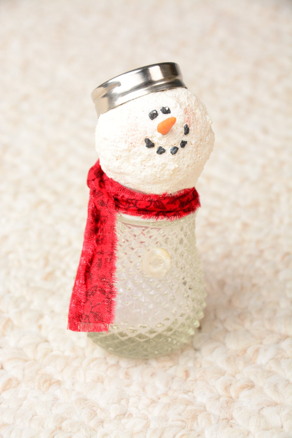 Salt Shaker Snowman Vintage Salt Shaker Snowman by shopch2 on Etsy