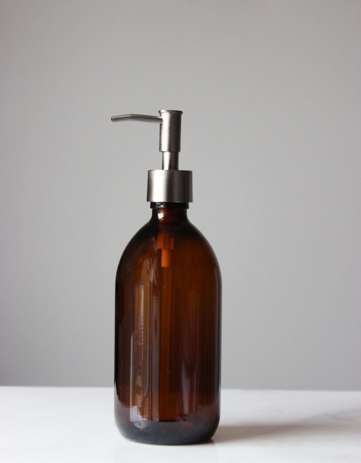 Savon Amber Glass Soap Dispenser