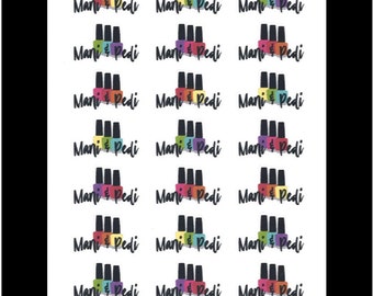 Manicure & Pedicure Stickers || Stickers for Life Planner