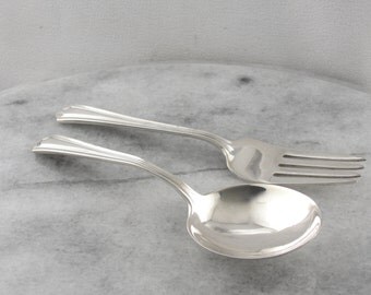 Sterling Silver Baby Spoon and Fork, Matching Set 924Z5N-P