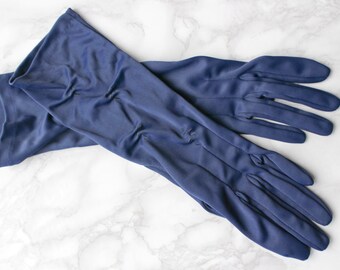 Navy blue gloves | Etsy