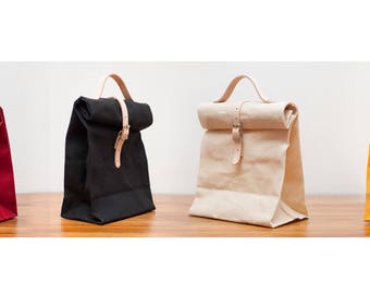 Waxed Canvas Lunch Bag