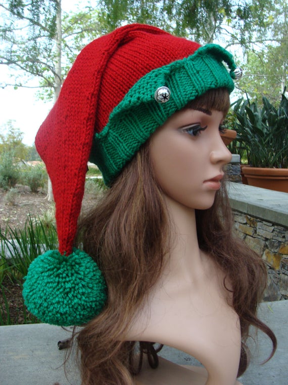 DIY Knitting PATTERN 146 Santa's Elf Knit Hat with