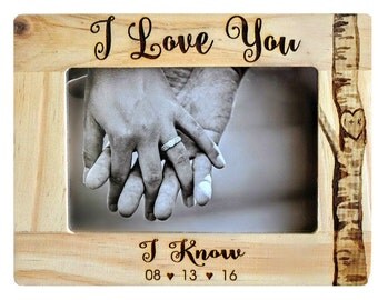 Star Wars "I Love You/I Know" Picture Frame - Wedding Frame - Christmas gift - star wars wedding - Unique wedding gift - Engagement gift