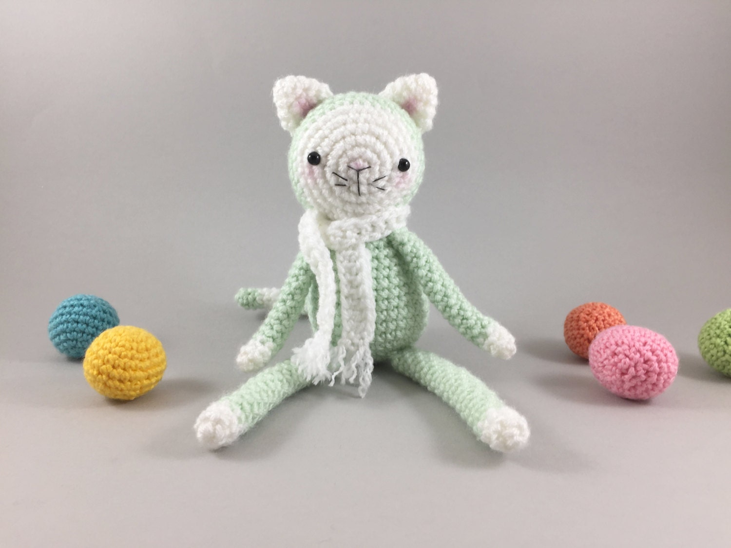 crochet plush cat