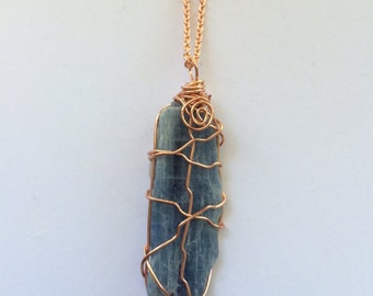 Blue Kyanite Necklace // Kyanite Crystal // Crystal Jewelry