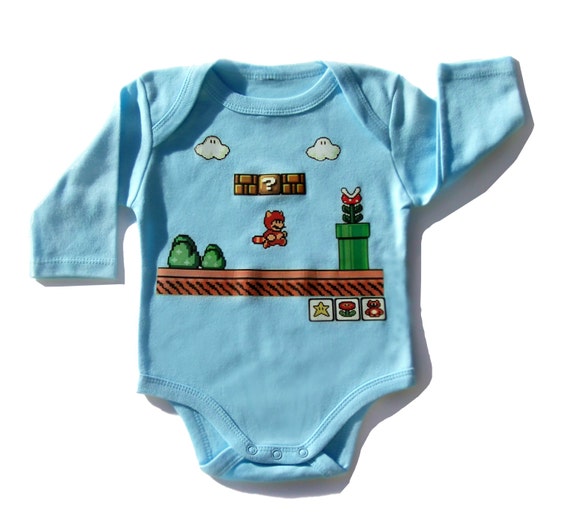 Super Mario Baby Body Suit