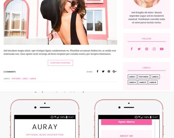 Blogger Template Responsive, Blogger Theme, Premade Blogger Templates, Blogger Template Minimal, Blogger Blog, Blogspot - Auray