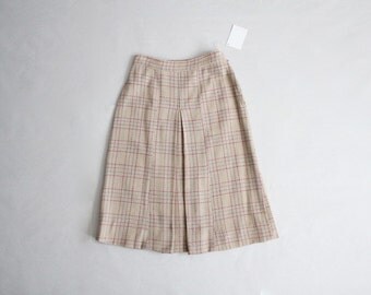 50s wool skirt | 50s plaid skirt | wool plaid skirt