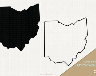 Ohio Vector, State Clipart, OH Clip Art, Ohio SVG, State PNG (Design 13722)