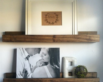 Picture Ledge Shelf - Rustic Ledge Shelf - Wood Shelf - Floating Shelf