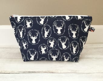Medium Knitting Project Bag with Zipper