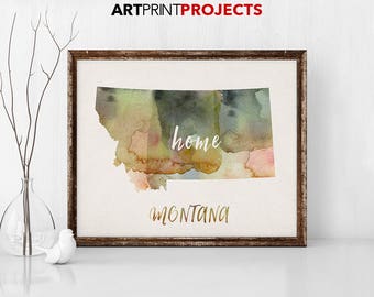 Montana wall art | Etsy