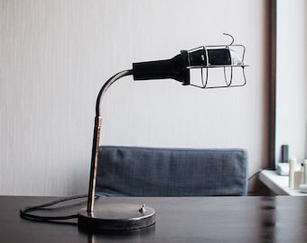 Industrial ussr desk lamp vintage 110V/220V, soviet lamp, ussr, minimalist lamp, gift for architect, architect lamp, architect gift