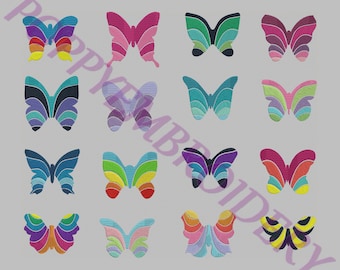 BUTTERFLY design for embroidery machine / papillon motifs pour broderie machine / INSTANT DOWNLOAD