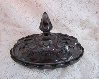 Smoky Anchor Hocking Fairfield Butter Dish