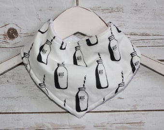Bandana Bib~Milk~ Reversible~ Baby Gift
