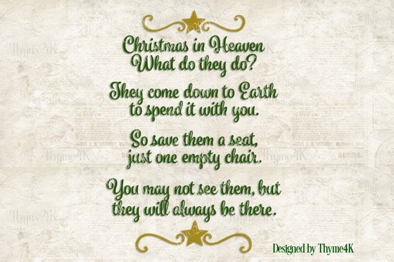 SVG Digital Design "Christmas in Heaven" Instant Download ...