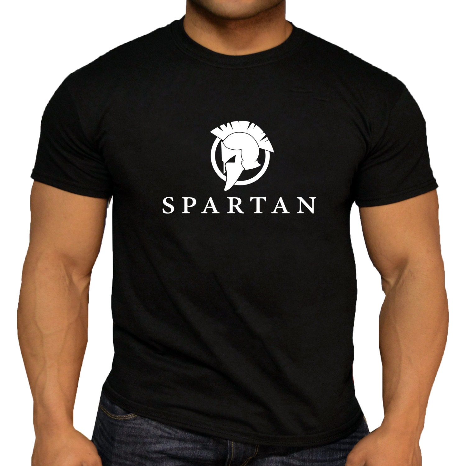 Quality Men's Spartan Classic Training Workout T-Shirt.