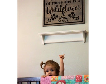 Nursery Decor- Nursery Sign - Baby room decor- Newborn sign -Nursery wall art - Wall art- nursery-Baby girl nursery-Baby shower gift