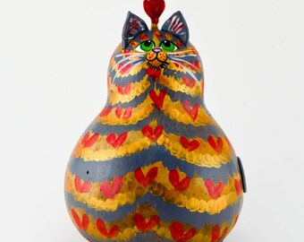 Painted gourds by award winning artist Devon Cameron by Gourdament